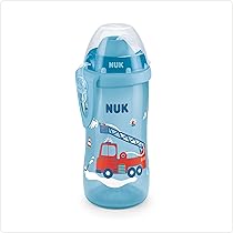 NUK Polypropylene (PP) Training Cup - 230 Ml - Soft And Leak Proof Straw - Ergonomic Handles - 8 Months - BPA Free - Yellow - View #2