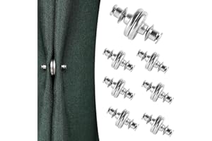 GUUFOO 8 Paare Magnetische Vorhang Raffhalter, Runde Magnetischer Verschluss, Vorhangzubehör, Gardinenhalter für Duschvorhang, Magnetischer Vorhang für Zuhause Büro Café Dekoration