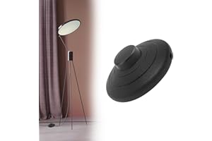 FSTTRE 1 PCS In-Line Floor Lamp Foot Switch Round Foot Pedal Switch for Standard Lamps 250v 2a Round Lamp Foot Push Switch Compatible with 2 or 3 Core Flex for Floor & Standing Lamp, Table Lights