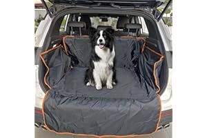 Bavooty Telo Bagagliaio Auto per Cani, Tessuto Oxford, Nero, Compatibile con Automobile, SUV, Furgone, Roulotte, Copertura per Bagagliaio per Cani