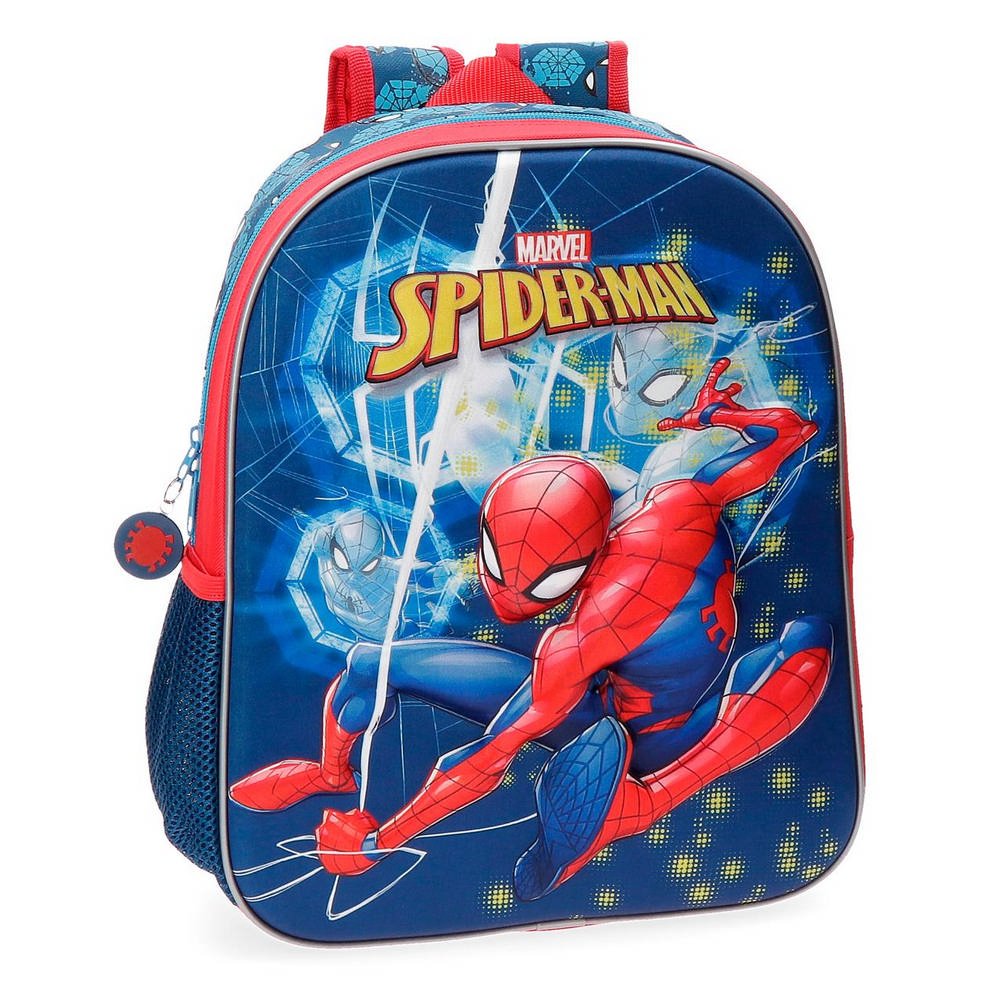 Kindergartenrucksack-3D-Effekt-33-cm-Spiderman-Neo