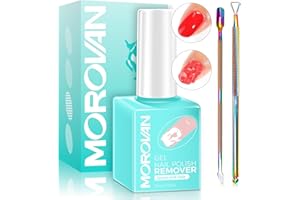 Morovan Uv Dissolvant Vernis Semi Permanent Set: 15 Ml Dissolvant Semi Permanent Grattoir Pour Ongles En Gel Inclus Sûr Et Rapide Contient Du Gel Uv Kit Depose Vernis Semi Permanent