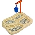 Funwares T-Rex Excavation Plate Engaging Kids' Dinnerware Set: Durable, 4-Section Divided Plate, Ideal for Picky Eaters, Educational Mealtime, Easy Cleaning, Gift for Toddlers