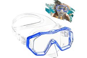 TILENVI Gafas de Buceo Adulto, Gafas Buceo Gran Angular 180°, Mascara Buceo Fabricadas en Vidrio Templado y, Sello De Banda de Silicona, Antifugas y Antivaho, Adecuadas para Bucear Nadar