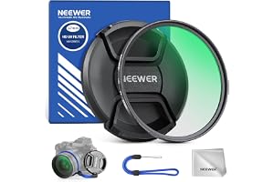 NEEWER 67mm MC UV-skyddsfilter med objektivlock, flerskiktad multiresistent nanobeläggning, HD-optiskt glas, vattenavvisande