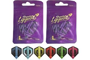 Puntas de dardos de estilo L en pack doble + plumas THOR-DARTS® (2 x 30 – 2 x 50 – 2 x 6 unidades) LStyle: Hard Lip – Premium Lippoint – Regular – Short – USA – TwoTone – Natural9 – Acute – Long 2BA