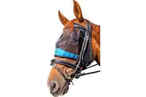 Woof Wear Ride On Fly Mask - Black/Turquoise