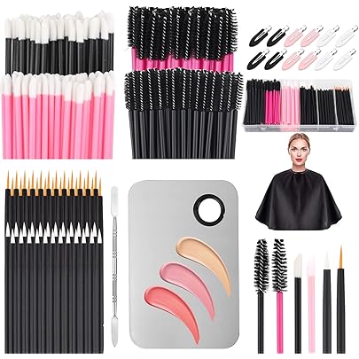 ANNAFRIS Pennelli Labbra Monouso 50pz Applicatore Ombretto Rossetto Lucidalabbra Scovolini Mascara Pulitore Extension Ciglia Strumento Cosmetico Per - Foto 4