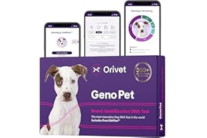 ORIVET GenoPet Dog DNA Test Kit | Breed Identification for 365+ Breeds & Mixed Breeds | Genetic Trait & Wellness Insights | Home Cheek Swab Kit | Dog DNA Test UK with Online Results in 3–4 Weeks