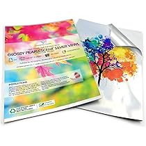 10 Fogli A4 Carta Adesiva Perla Argento Metallico - Vinile Lucido Stampabile Per Inkjet E Laser - Foto 5