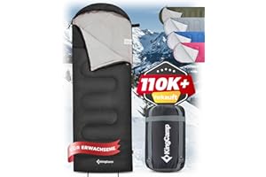 ‎KINGCAMP KingCamp Oasis Schlafsack Camping 3-4 Jahreszeiten Wasserabweisend Leicht Deckenschlafsack für Kinder&Erwachsene, Rechts-Links koppelbar zum Doppelschlafsack, ideal für Reisen und Outdoor-Aktivitäten