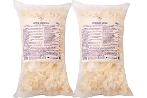 NUT&ME Chips de coco natural 1 kg | Coco laminado | Sin azúcar | Sin aditivos | Sin conservantes| Snack saludables | Vegano | Sin gluten | Sin lactosa | Pack 2 x 500 gr
