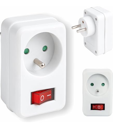 Goobay Schutzkontaktsteckdose Mit Schalter – Kindersicher, Beleuchtet, 16A, Typ F (Schuko)