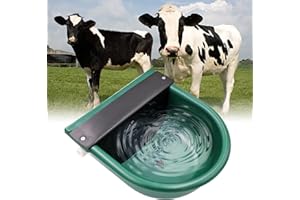 PROBEEALLYU Dispensador automático de agua de 4 litros con bola de flotación para ganado con bebedor automático de cerdo, recipiente de agua para ovejas Waterer Bowl para ganado, alimentador bebederos