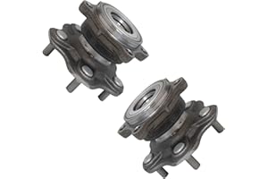 TRQ Rear Wheel Hub Bearings Assembly Set Compatible with 2003-2007 INFINITI G35 2003-2009 Nissan 350Z