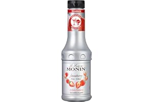 Monin Le Fruit Erdbeere - FruchtPüree Mix Erdbeere (1 x 0,5l) – Erdbeerpüree & Fruchtzubereitung für Cocktails, Smoothies & Desserts