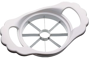 KitchenCraft Stainless Steel Apple Corer and Slicer, 11 cm (4.5”), White