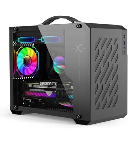 GEEEK A50 PLUS V2.0 MINI-ITX CASE White Chassis Clear