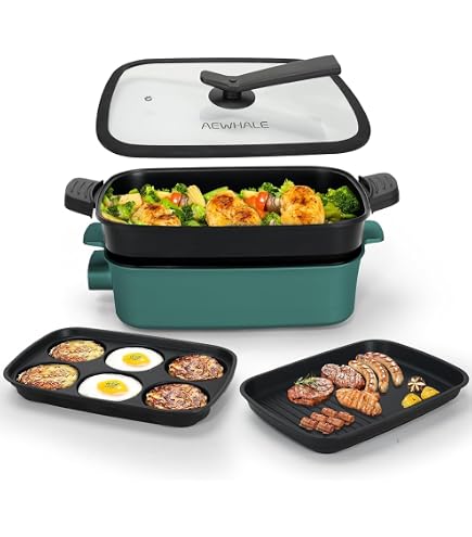 GOURMETmaxx Poêle Électrique 40cm - 1500W, Anti-adhésive, Idéale Paella Et Wok
