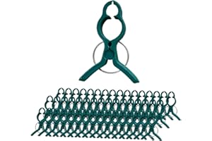JISADER Pack of 50 Plant Clips Set, Plastic Plant Clips, Tomato Clips, Trellis Aid, Plant Clips for Planting, Tying Plants Support Clips for Climbing Plants, Vegetables, Roses, Fish L