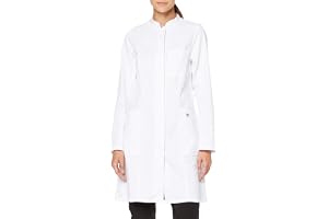 BP 1752-130-0021-36n läkardräkt för kvinnor, långärmad, arm lyftsystem, 205,00 g/m² ren bomull, vit, 36n