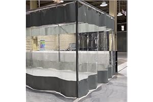 CLXRZM Pareti Laterali con Finestra in PVC, All'aperto Impermeabile Tenda Pannelli Laterali, Vinile Teloni Robusto Pannello con Occhielli per Terrazza Esterno Pergola Portico, 3 Taglie