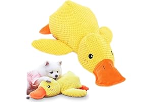 Sunshine smile 38 * 45cm Ente Hundespielzeug,Anti Stress Ente Hund,Quietschspielzeug Hund Kuscheltier,Interaktives Hundespielzeug Unzerstörbar,Dog Toys für Kleine, Mittlere Hunde