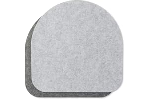 ‎LUXDAG luxdag Sitzkissen aus Filz 2er Set (Form & Farbe wählbar) - Sitzauflage zweifarbig für Stuhl, Bank & Hocker - Sitzpolster für Haus & Garten