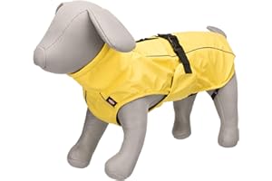 TRIXIE Regenmantel Vimy für Hunde XS gelb – Hunde-Regenjacke mit reflektierenden Elementen für mehr Sicherheit im Dunkeln – bequem & verstellbar - 7971