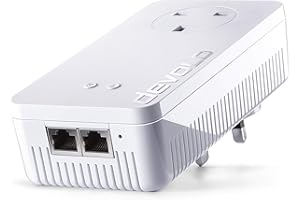 Devolo 9385 dLAN 1200 Plus Wi-Fi ac Add-On Powerline Adapter, (Powerline Speeds up to 1200 Mbps, Easy Installation, Pass-through Socket, Wifi Move Technology, Whole Home Wifi), White