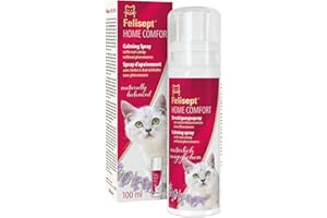 Felisept Home Comfort Spray Calmante Per L'Ambiente 100 ml - Con erba gatta naturale senza feromoni gatto - Benessere E Relax Per Il Gatto - Spray calmante gatto - Tranquillanti gatto