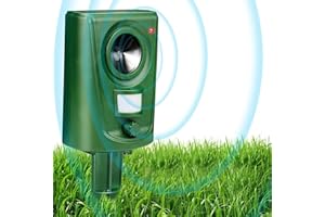 HOPSEM Fox Deterrent Cat Repellent Ultrasonic Cat Scarers for Gardens Bird Deterrent Dog Animal Repeller Battery Operated Waterproof Adjustable Sensitivity Motion Activated Sensor (Upgraded)