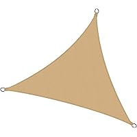 Sol Royal SolVision PS9 - Sonnensegel dreieckig 300x300x300 cm PES Wasserabweisend - Sand - Sonnenschutz UV Schutz