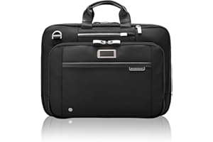 Briggs & Riley Unisex's @Work Large Expandable Brief Briefcase, Black