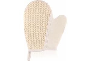 HLDI Bath Mitt Heavy Duty Body Cleaning Sponge Loofah Exfoliating Cleansing Glove Shower Massage Mitt Body Scrubber Shower Spa Massage Scrub Dead Skin Cell Remover Bathing Accessories (1Pc)