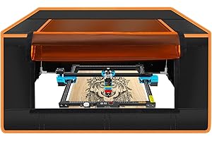 Twotrees Boîtier laser pour machine de gravure laser - Boîtier de protection pour découpe laser 800 x 800 x 400 mm - Boîtier laser étanche - Résistant au feu - Anti-poussière - Avec filtre à fumée