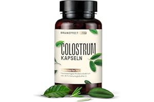‎BRAINEFFECT BRAINEFFECT Colostrum Kapseln [120 Stk.] - Vegetarische hochdosierte Kolostrum Kapseln mit Magermilchpulver & 150mg an Immunoglobuline