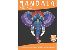 Mandala Animali: Album da colorare mandala Bambini a partire dai 8 anni - 50 pagine con fantastici animali - Idea regalo originale