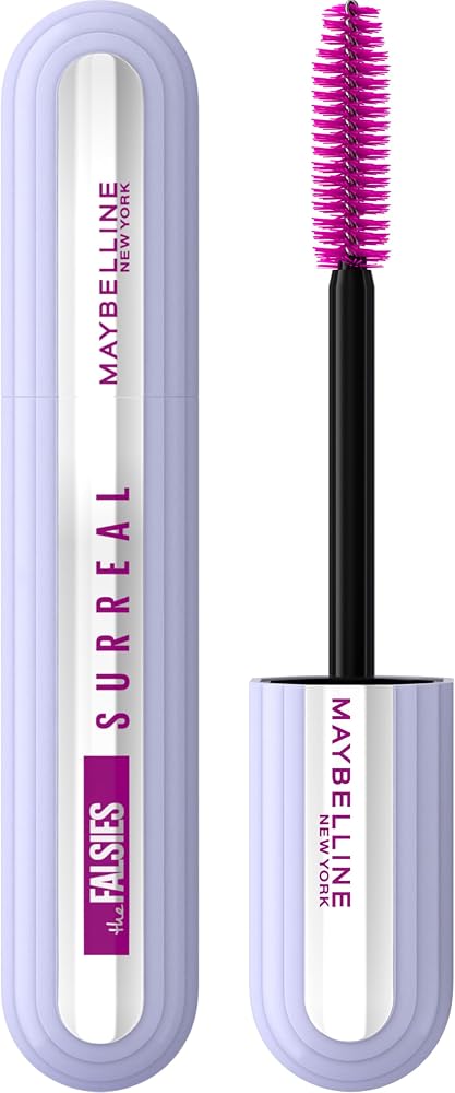 MAYBELLINE Falsies Surreal Maskara | Salon Benzeri Uzatma, +%36 Daha Fazla Uzunluk Sağlar, X10 Hacim, Hibrit Elyaf Teknolojisi, Helix Fırça