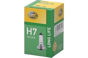 HELLA 8GH 007 157-201 Halogen Żarówka - H7 - Long Life up to 3x longer lifetime - 12V - 55W - Żarówka z cokołem: PX26d - Pudełko - Ilość: 1