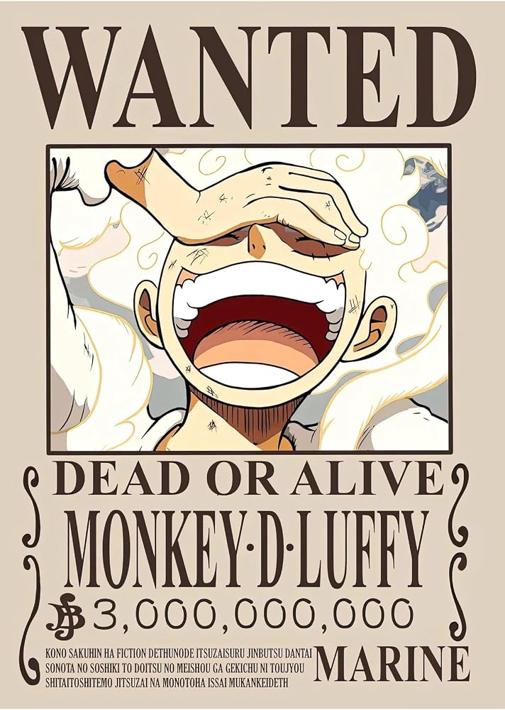512 STORE One Piece Monkey D.Luffy Poster, 324324324324324