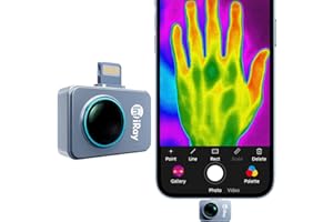 Thermal Camera for iPhone, 256x192 InfiRay Infrared Camera, -4℉ to 1112℉ Temperature Range Thermal Imaging Camera with 9g Smallest Metal Body