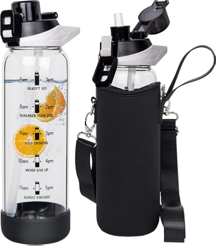 720°DGREE Gourde 1L UberBottle + Tamis à Fruit - Sans BPA, Anti-Fuite, Idéale Sport Et Voyage