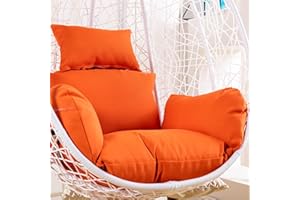 Earnmore Hanging Egg Chair Cushion Cover - Waterproof Outdoor Single Seat Swing Egg Chair Cushion Cover with Zipper (Only Cover)