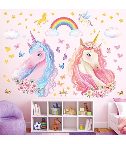 Stickers Muraux Enfants 2pcs Mon Monde - Autocollants Anime Creeper Décoration Amovible Chambre Bébé