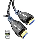 Cratree HDMI Cable 8K Ultra High Speed HDMI Cable, 10K 8K 60Hz 4K 120Hz 48Gbps 2.1,Dolby Vision HDCP 2.3 eARC,Compatible with