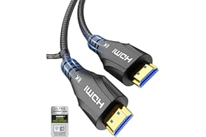 Cratree HDMI Kabel 3 Meter - 8K Zertifiziert Ultra High Speed HDMI Kabel - 48Gbps, 8K 60Hz, 4K 120Hz, Geflochten, eARC, ARC, HDCP 2.2 2.3 - Kompatibel mit PS5, Monitor, UHD TV