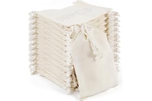 RUBY 48 Petit Pochon Tissu,Sac Coton Sachet Tissu Pochon Bijoux Lin,Sacs en Tissu Sac Toile De Jute Pochette Tissu Cordon,Sac Cafe Toile De Jute, Sac Tissu Cadeau Sachet Reutilisable 7 x 9 cm