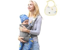 Aolso Marsupio Neonati Ergonomico, Fascia Porta Bebe Neonato Facile da Indossare, Regolabile e Unisex, Marsupio Neonati Multiuso, Traspirante Leggero, Ideale Neonati da 0-24 Mesi(Inferiore a 25kg)