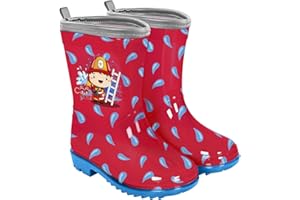 PERLETTI Stivaletti Bambino Bordo Catarifrangente - Stivali Bambini Impermeabili - Galosce Bimbo Pioggia